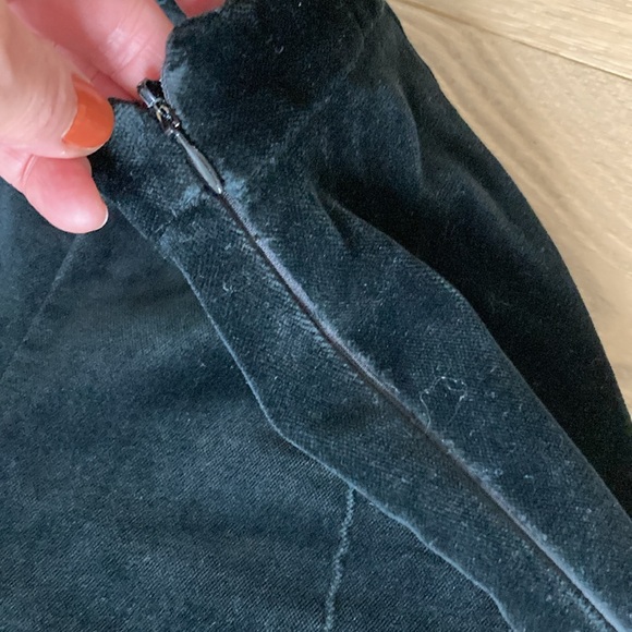 JAX Black Velvet Straight Leg Trousers - Picture 4 of 8